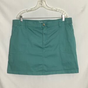Lee Teal Mid Rise Skort Size 20